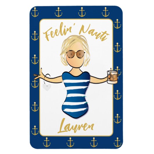 おもしろい航海のの感じ扉 マグネット (縦)