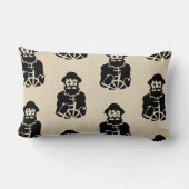 おもしろい航海のキャプテンをテーマにしたパターン | ランバークッション (裏面)