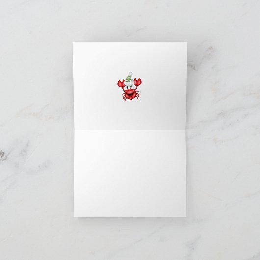 おもしろい航海のクリスマスノートカード シーズンカード (内部)