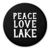 おもしろい航海の平和 – 愛 – 湖 | セラミックノブ (正面)