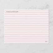 おもしろい航海の赤い白いストライプ模様 シーズンポストカード (裏面)