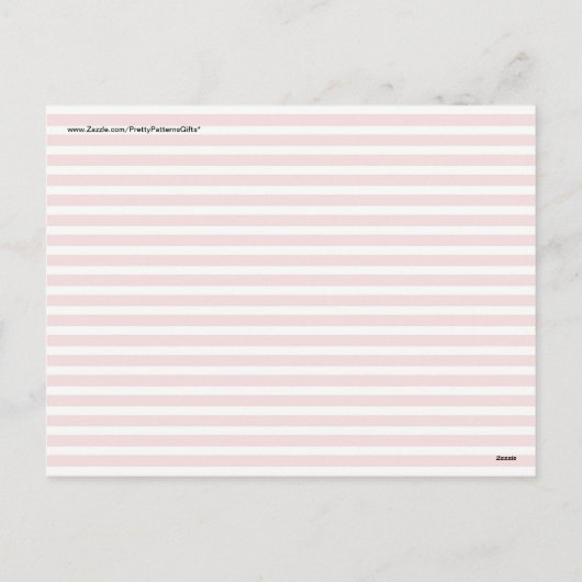 おもしろい航海の赤い白いストライプ模様 シーズンポストカード (裏面)