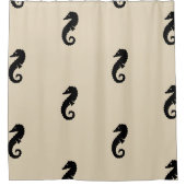 おもしろい航海のSEAHORSEをテーマにしたパターン | シャワーカーテン (正面)