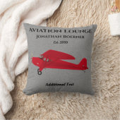 おもしろい航空ラウンジヴィンテージ機装飾用クッション クッション (ブランケット)