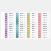 おもしろい色鉛筆あなたの名前を追加 ラベル (シート)