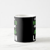 おもしろい芝刈り草刈り機パパ父 コーヒーマグカップ (中央)