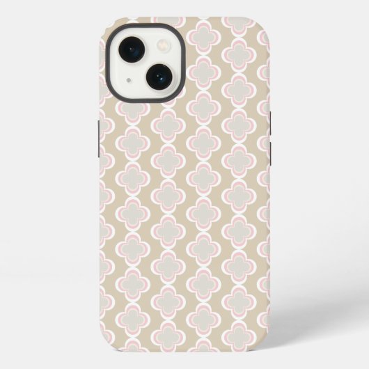 おもしろい花プリント iPhoneケース (裏面)