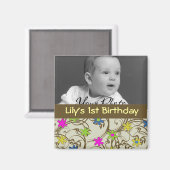 おもしろい花ベビーの恩恵 マグネット (正面/裏面)