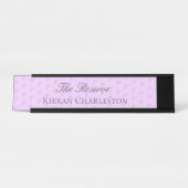 おもしろい花婿介添人結婚の名前プレート デスクネームプレート (正面)