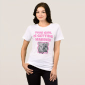 おもしろい花嫁の前夜祭Tシャツ トライブレンドＴシャツ (正面全面)