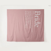 おもしろい花嫁の定義ブライダルシャワー写真 タペストリー (正面(横))