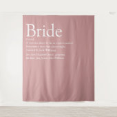 おもしろい花嫁の定義ブライダルシャワー写真 タペストリー (正面)