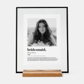 おもしろい花嫁プロポーザル写真付き辞書 アクリルサイン (正面)