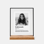 おもしろい花嫁プロポーザル写真付き辞書 アクリルサイン (正面)