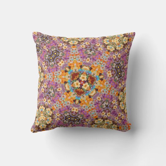おもしろい花柄カラフル装飾用クッション クッション (裏面)