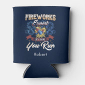 おもしろい花火の専門もし者走走 缶クーラー (正面)