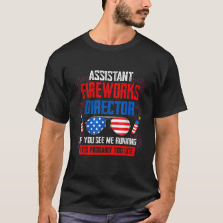 おもしろい花火助監督走よ走4 Tシャツ