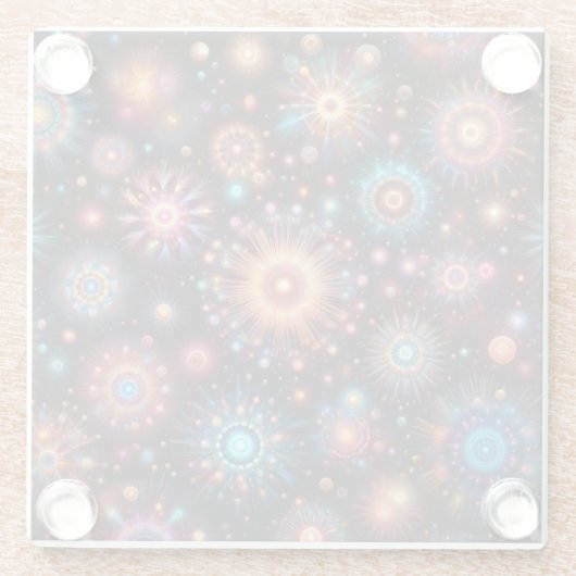 おもしろい花火 ガラスコースター (裏面)