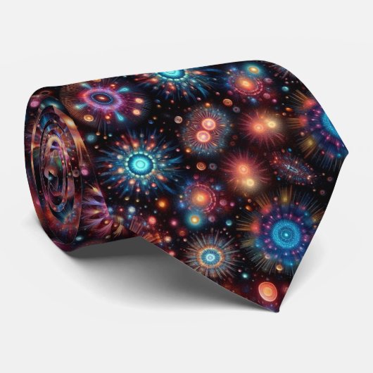 おもしろい花火 ネクタイ (ロール)