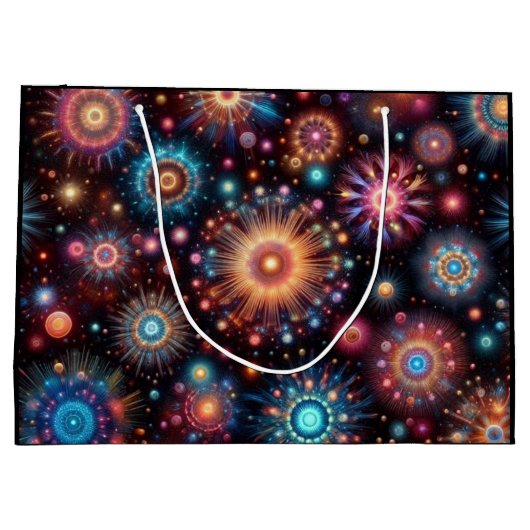 おもしろい花火 ラージペーパーバッグ (裏面)