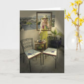 おもしろい芸術的グリーティングカード！ カード (黄色い花)