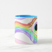 おもしろい芸術的コーヒーマグ マグカップ (中央)