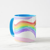 おもしろい芸術的コーヒーマグ マグカップ (正面左)