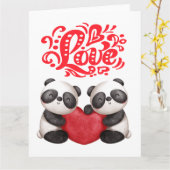 おもしろい芸術的パンドラ愛ハートデザイン カード (黄色い花)