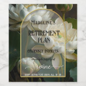 おもしろい芸術的フローラ ワインラベル (シングルラベル)