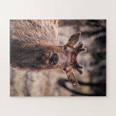 おもしろい若いオスのワイルドなエルク ジグソーパズル (横)