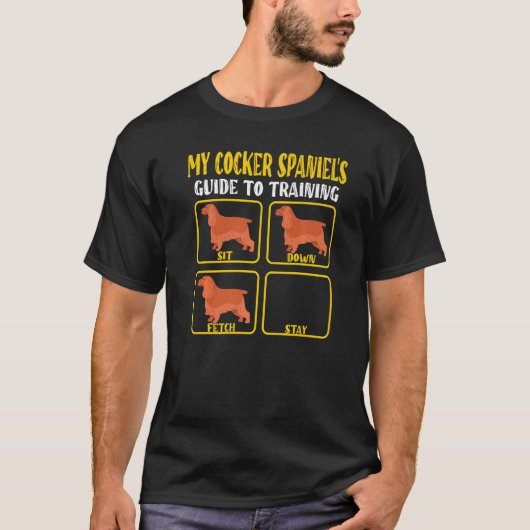 おもしろい英語コッカースパニエル犬犬トレーニングガイドmo tシャツ (正面)