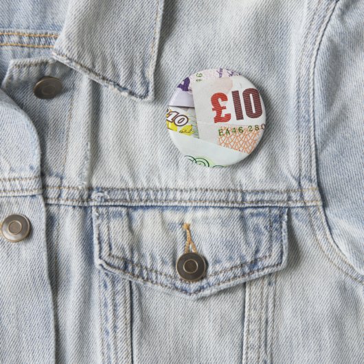 おもしろい英語マネーパターンアクセサリーPound notes 缶バッジ (インサイチュ)