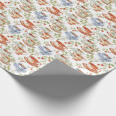 おもしろい茶パーティータイル ラッピングペーパー (角)