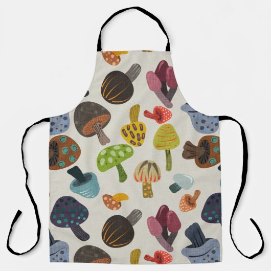 おもしろい菌ミックス エプロン (正面)