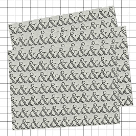 おもしろい落書きアンパサンド記号ブラック&グレー 薄葉紙