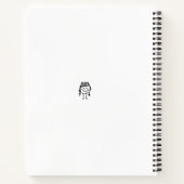 おもしろい落書きアートのカスタムネームアーティストスケッチブック ノートブック (裏面)