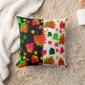 おもしろい葉水色装飾用クッション クッション (ブランケット)