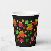 おもしろい葉水色 紙コップ (裏面)