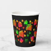 おもしろい葉水色 紙コップ (正面)