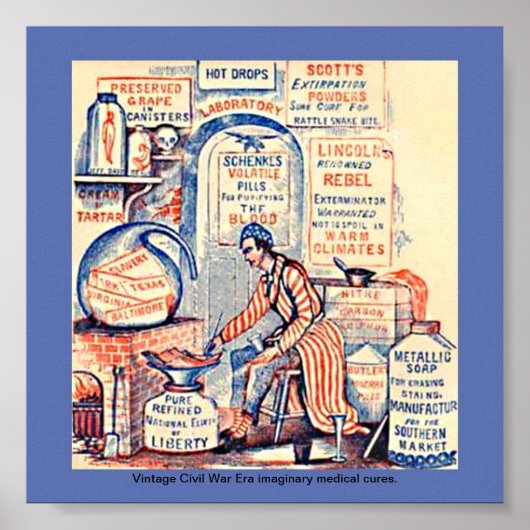 おもしろい薬虚構、ヴィンテージ内戦 ポスター (正面)