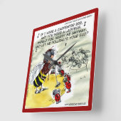 おもしろい虫のナイトクラブ歌手の壁時計 スクエア壁時計 (傾斜)