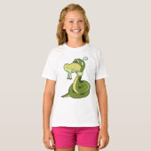 おもしろい蛇 Tシャツ (正面フル)