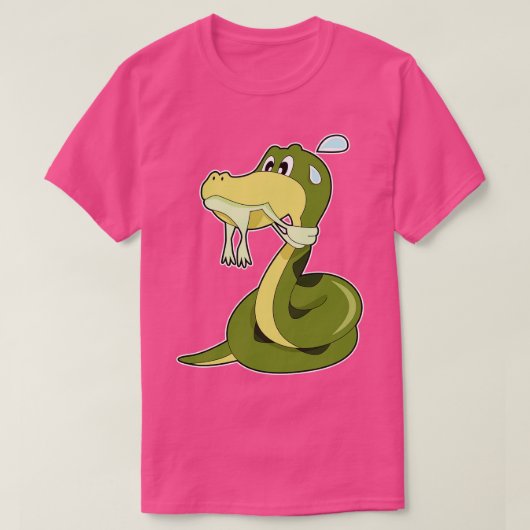 おもしろい蛇 Tシャツ (デザイン正面)