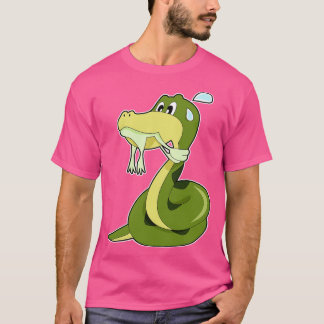おもしろい蛇 Tシャツ
