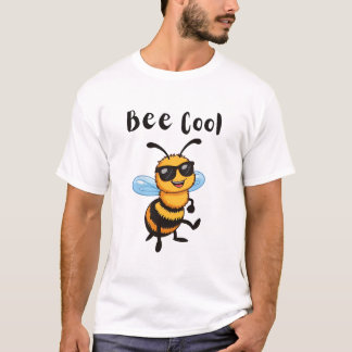 おもしろい蜂のサングラス Tシャツ
