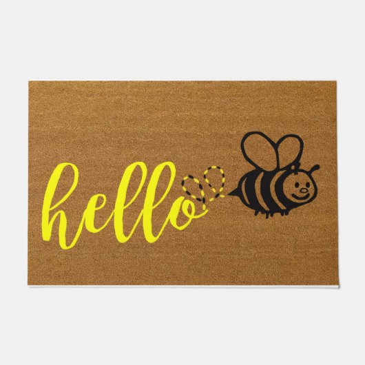 おもしろい蜂蜜マット、蜂マット、蜂の屋外マット ドアマット (正面)