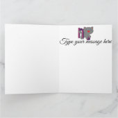 おもしろい蠍座キャットパーソナライズされた誕生日カード カード (内部)