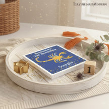 おもしろい蠍座最初の誕生日と金ゴールド紙吹雪