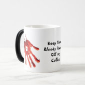 おもしろい血ハンズコーヒーマグ モーフィングマグカップ (正面左)