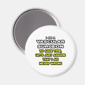 おもしろい血管外科Tシャツとギフト マグネット (正面/裏面)